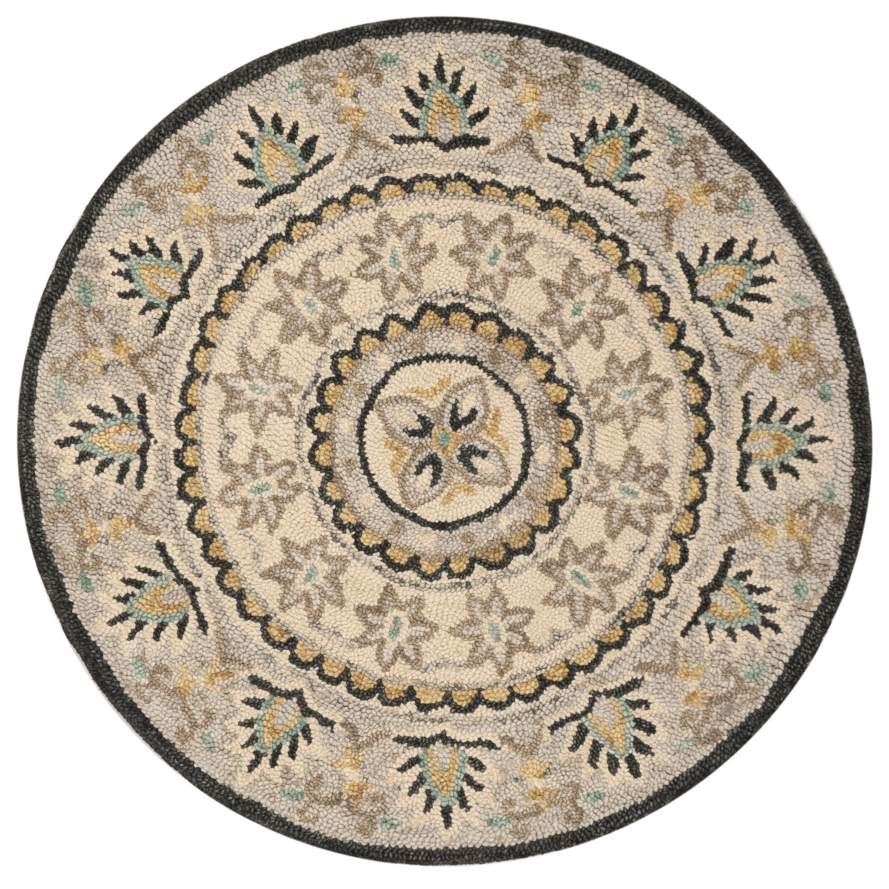 SAFAVIEH Novelty NOV606F Handmade Ivory / Grey Rug