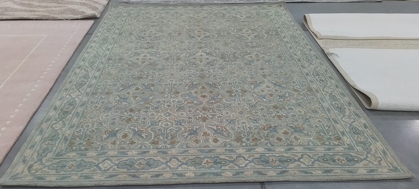 GREEN / IVORY 8′-0″ x 10′-0″ Flaw in Rug, Reduced Price 1172793491 HG227X-8