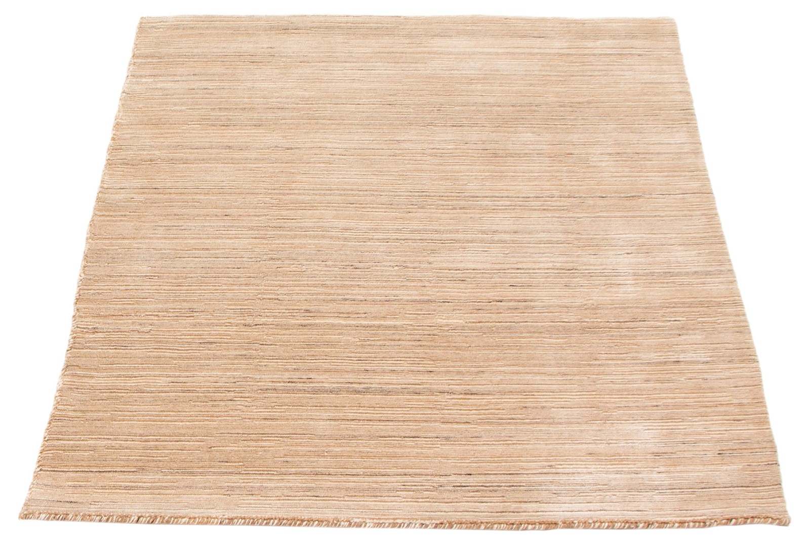 Traditional Tan Hand loomed Oriental Carpet 4’1″ x 5’5″ Area Rug
