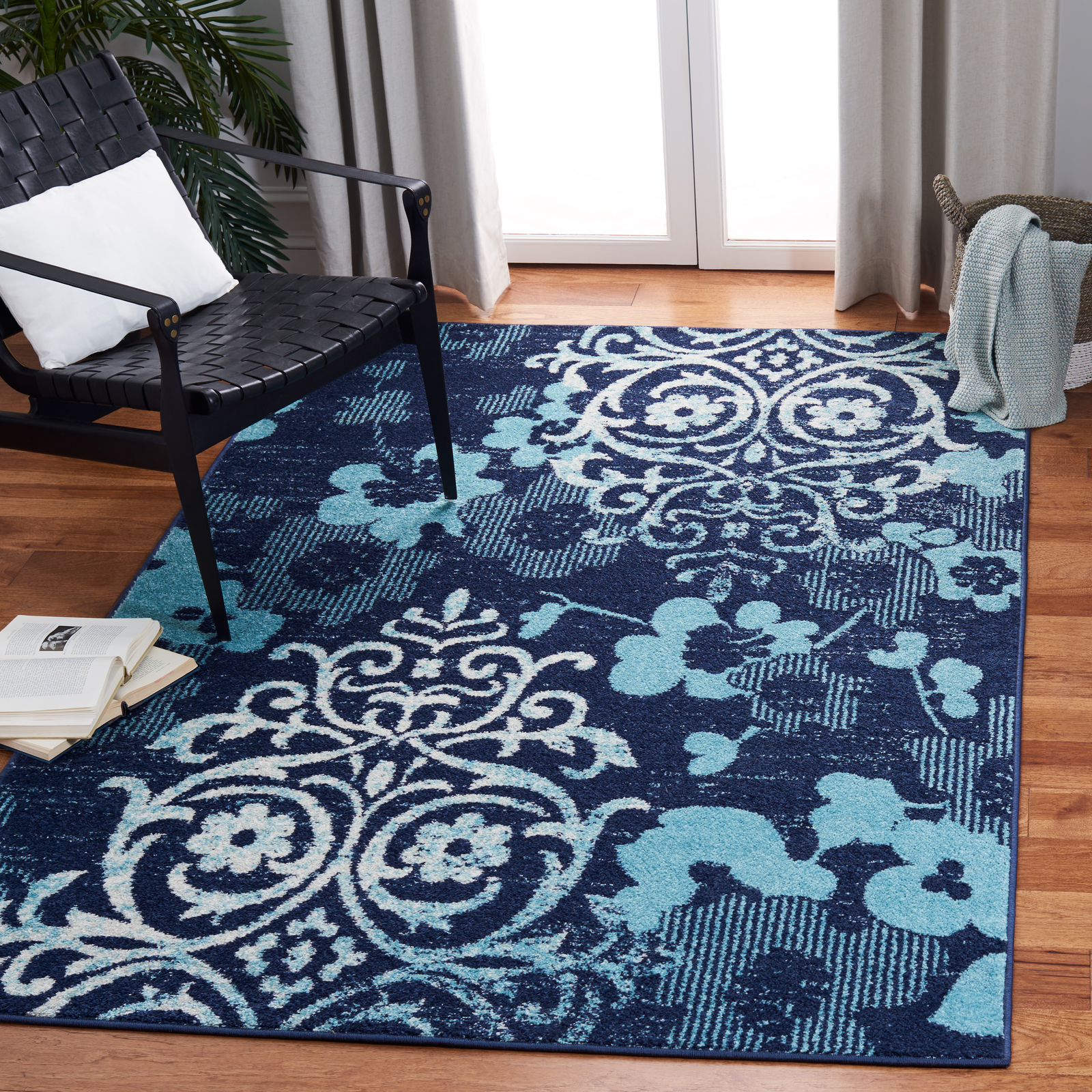 Safavieh Adirondack NAVY / AQUA 8′ X 10′ Area Rug – ADR114J-8