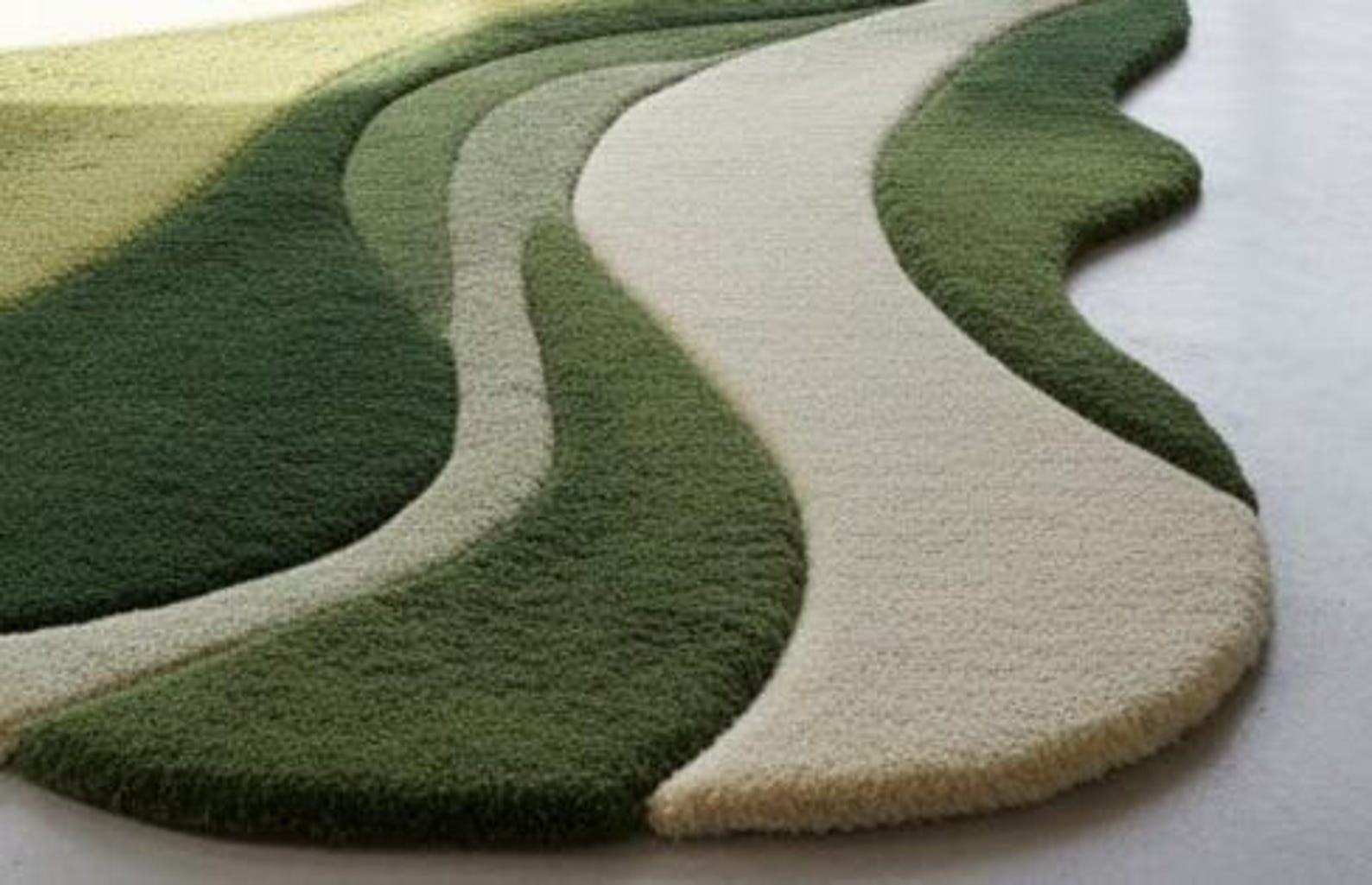 Irregular Modern Area Rug | Handmade rug | Designer wool area rugs | Kids Rug B4