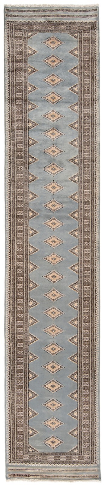 Pakistan Bokhara 158 5/16×31 1/2 in Handwoven Oriental Fine Carpet Rug Runner