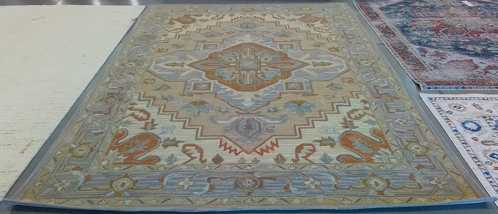 BEIGE / GREY 9′-0″ x 12′-0″ Back Stain Rug, Reduced Price 1172786551 HG920B-9