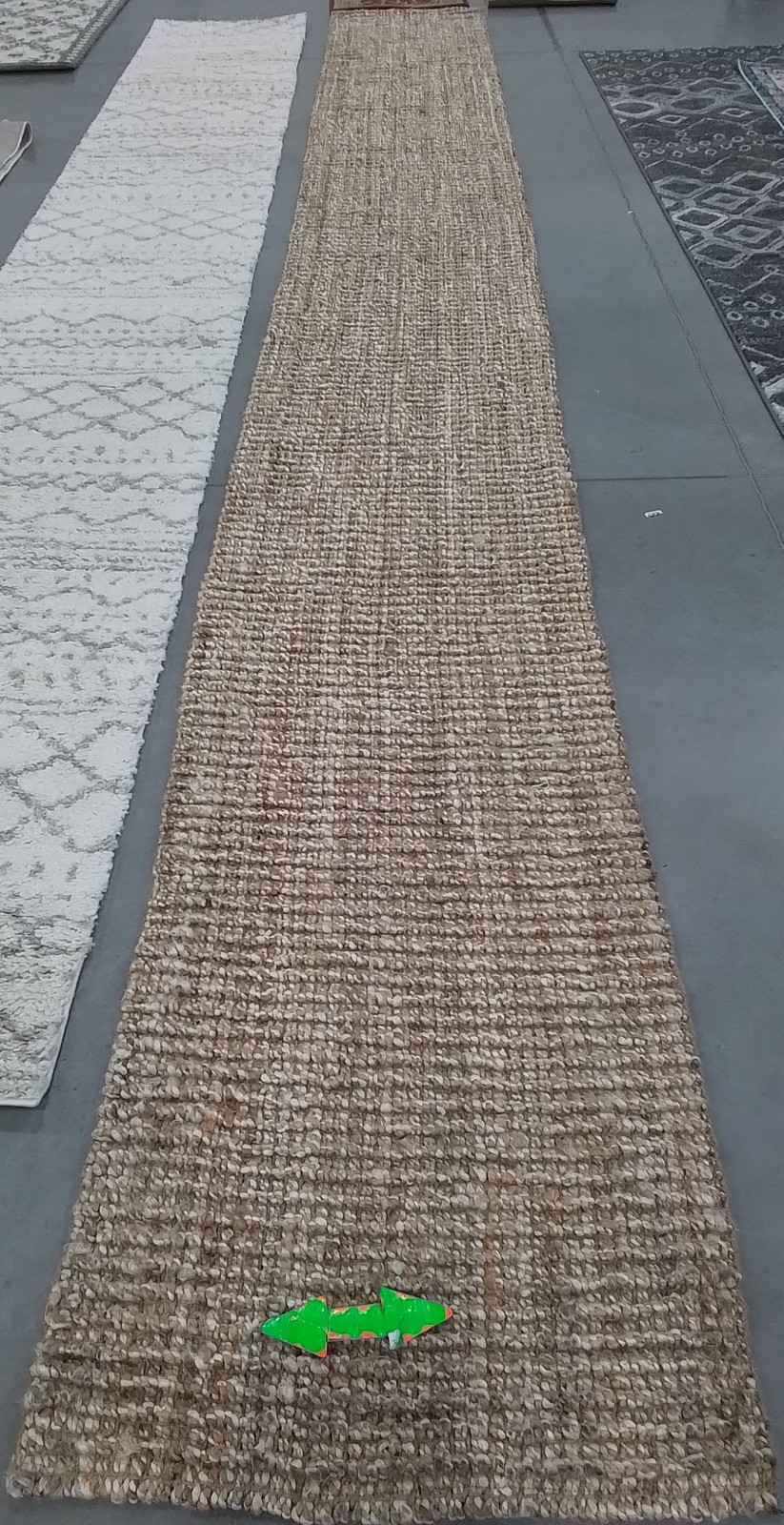 NATURAL / IVORY 2′-6″ x 22′-0″ Damaged Rug, Reduced Price 1172801723 NF447N-222