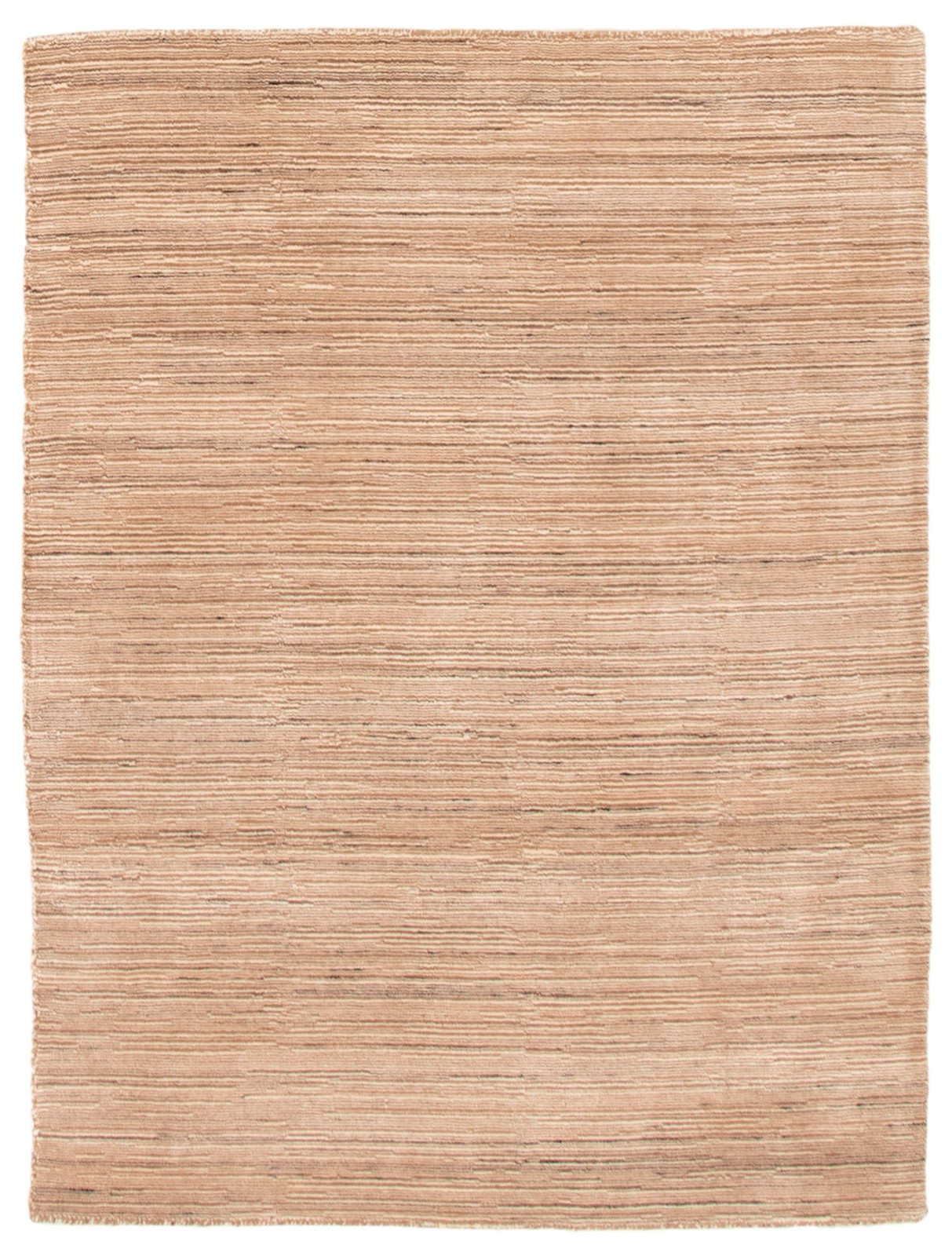 Traditional Tan Hand loomed Oriental Carpet 4’1″ x 5’5″ Area Rug