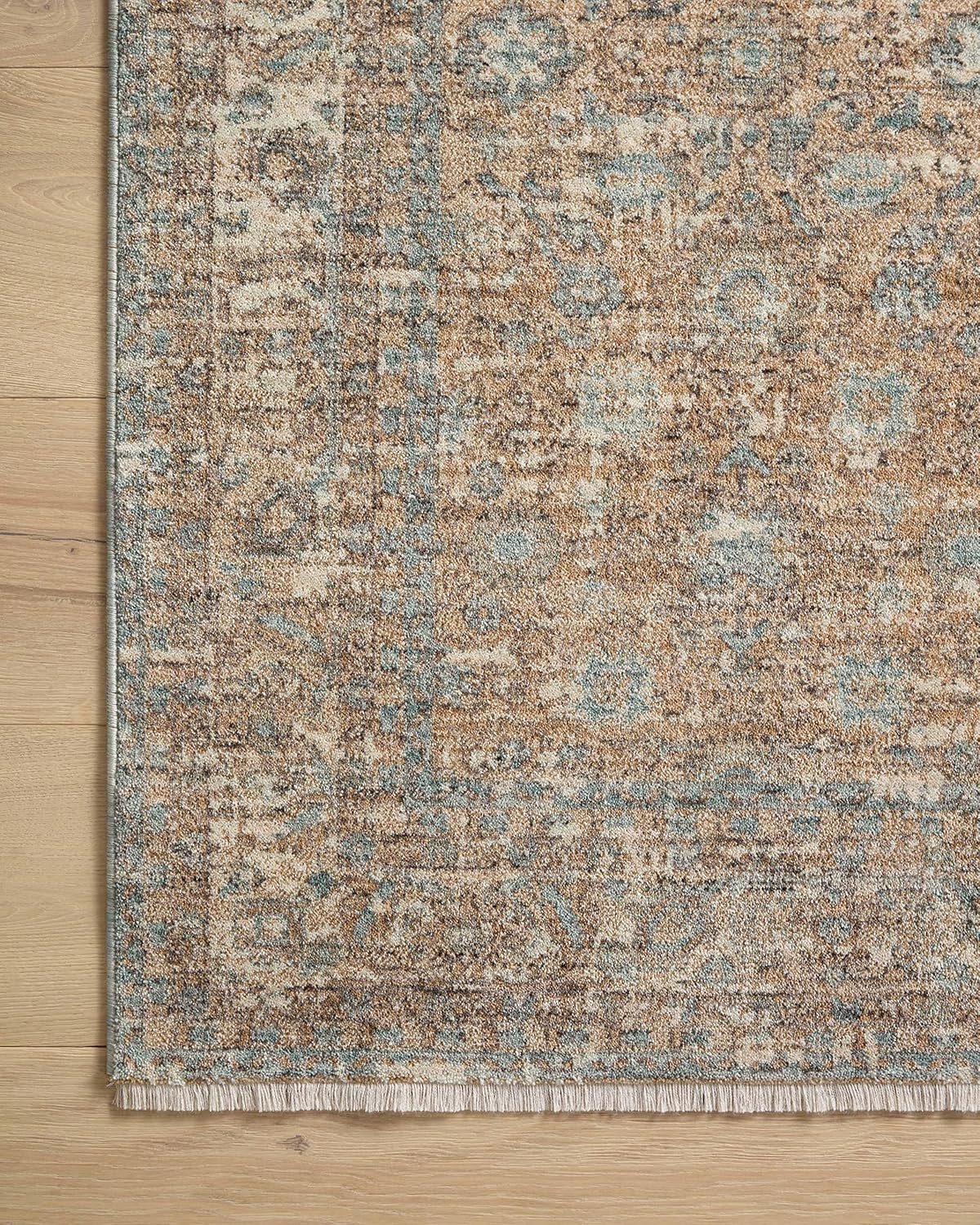Loloi Angela Rose Blake BLA-05 Sand/Sky Area Rug 7’10” x 10’2″ with Fringe