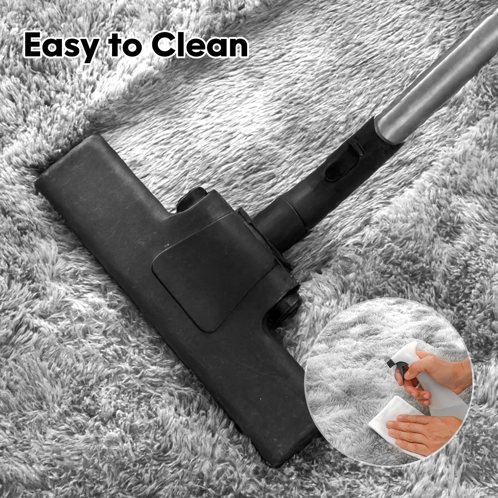 New 5×7 Plush Fluffy Area Rugs, Large Soft Carpet, Upgraded Non-Slip Rectangular