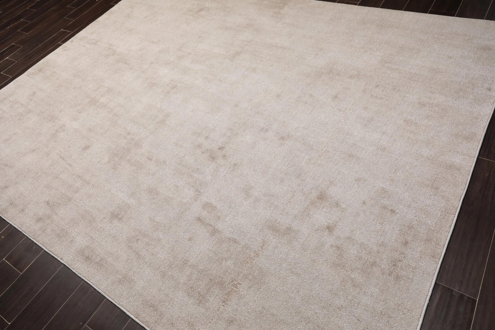 Hand Loom 100% Viscose Rug Color Taupe Design Area Handmade Carpet Rug