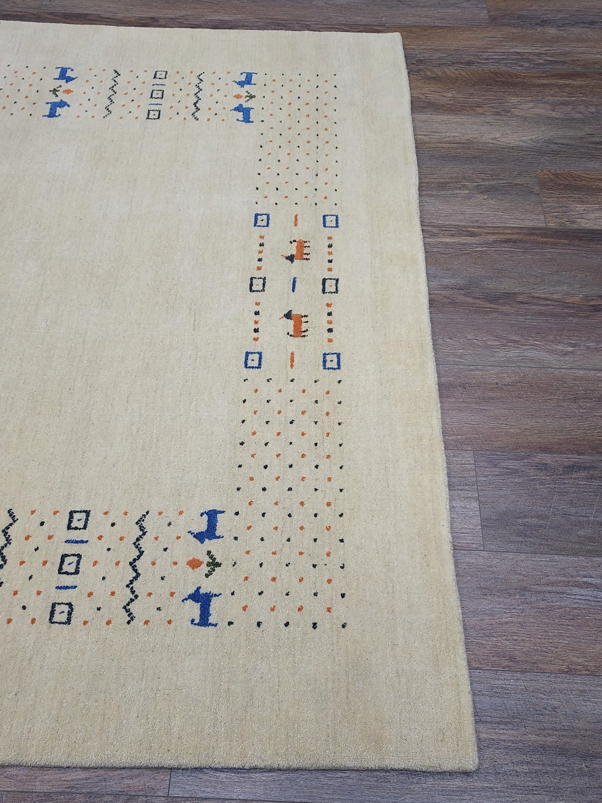 Turkish Bohemian Rug,Turkish Oushak Rug,Turkish Contemporary Gabbeh Rug, 5.5x8Ft