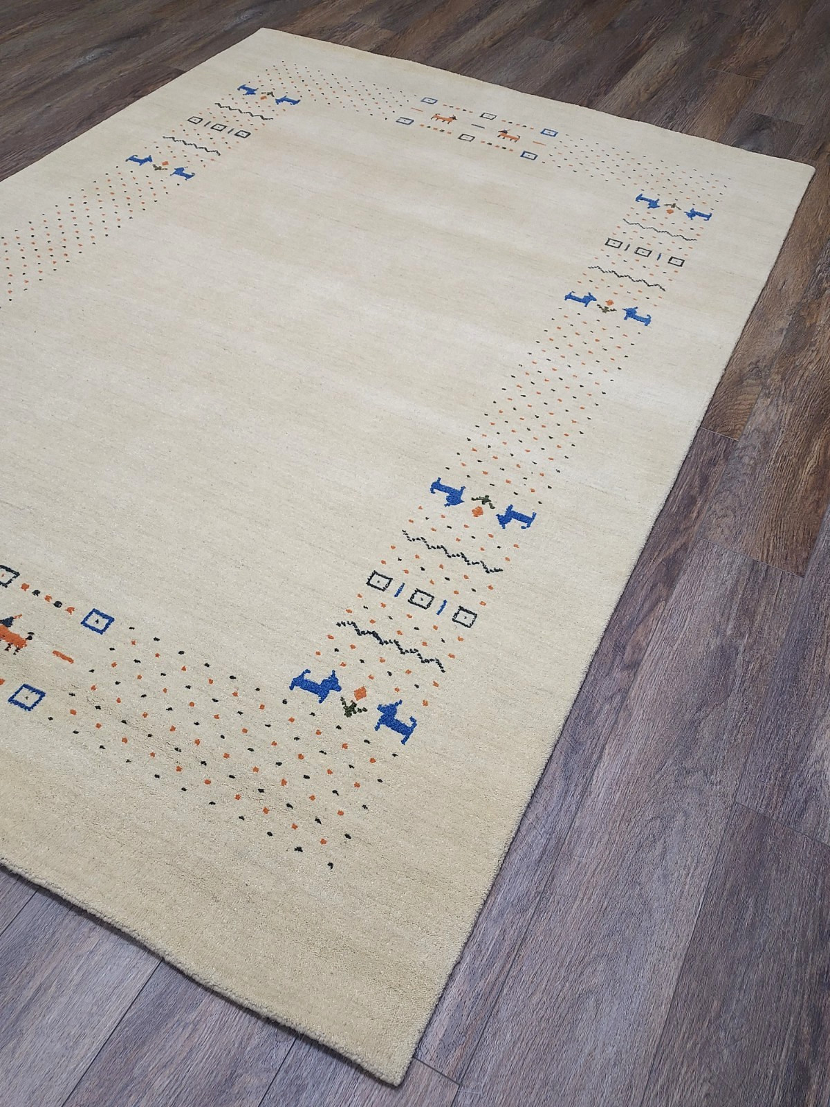 Turkish Bohemian Rug,Turkish Oushak Rug,Turkish Contemporary Gabbeh Rug, 5.5x8Ft