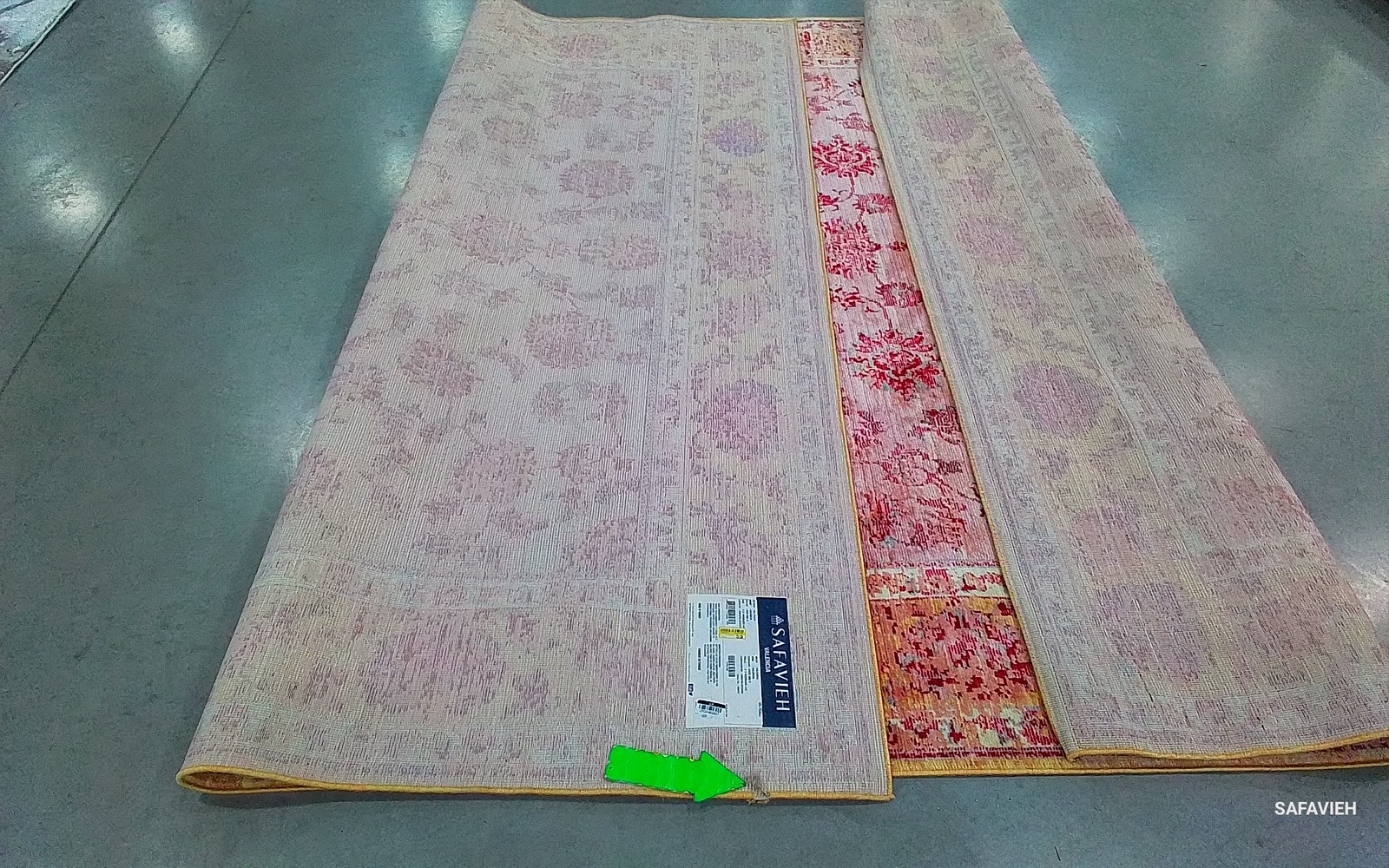PINK / MULTI 8′-0″ x 10′-0″ Back Stain Rug, Reduced Price 1172791644 VAL113H-8