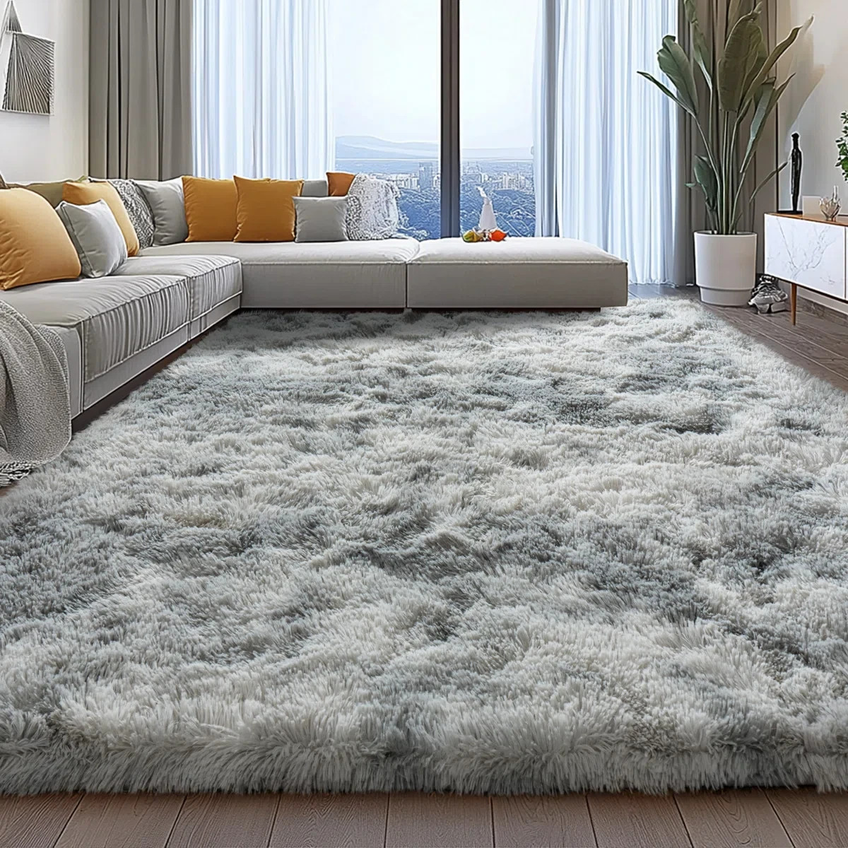 Mercer41 Shag Rug Soft Fluffy – Indoor Area Rug for Living Room Bedroom Nursery