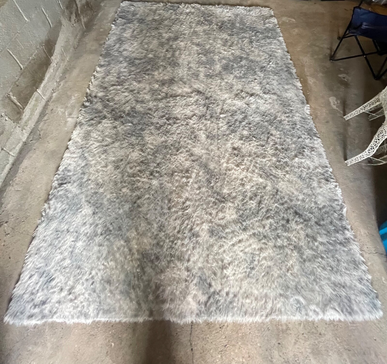 Fluffy Large Area Rugs Shaggy Soft Floor Carpets Living Room Bedroom Light Grey