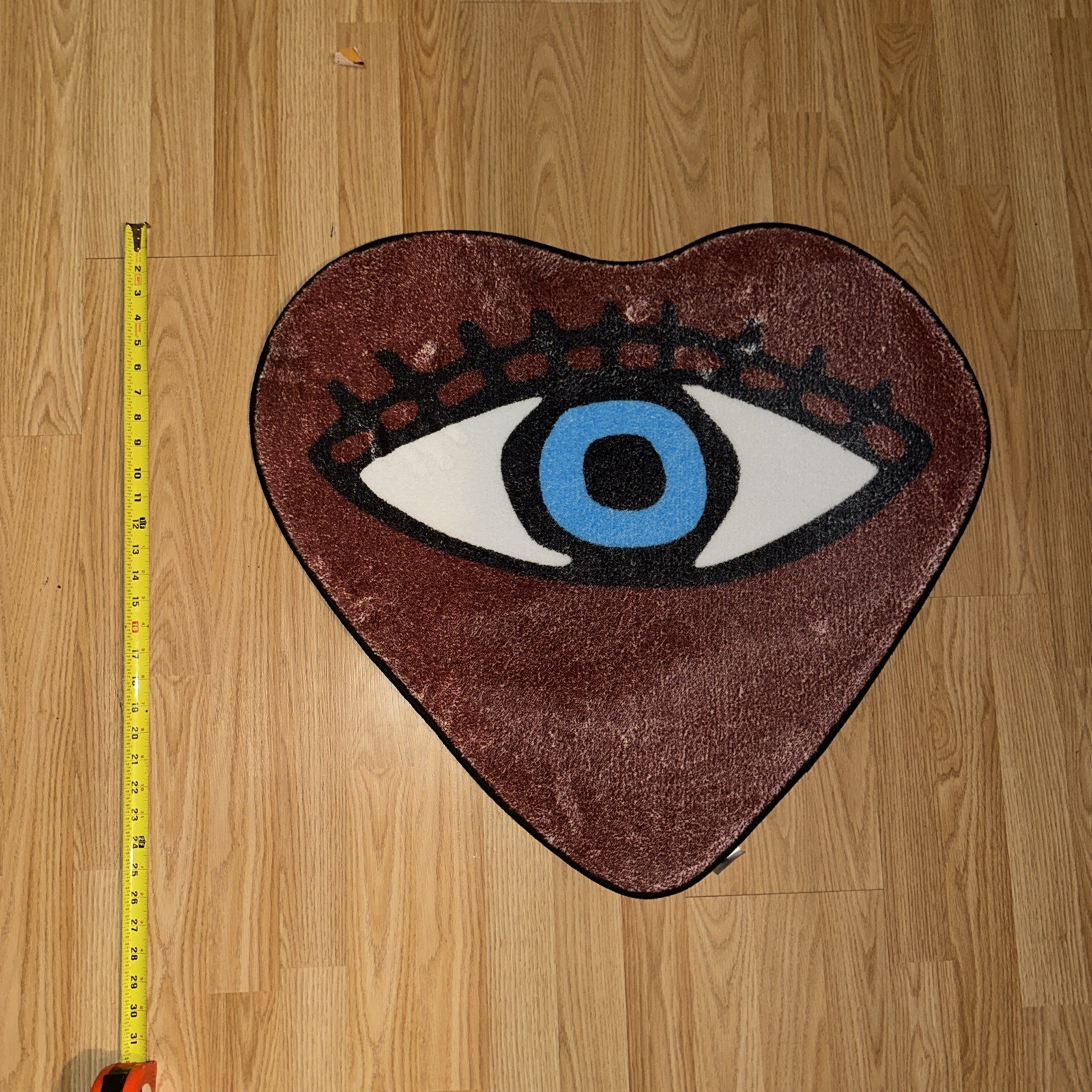 Heart Shaped Evil Eye Tufted Rug