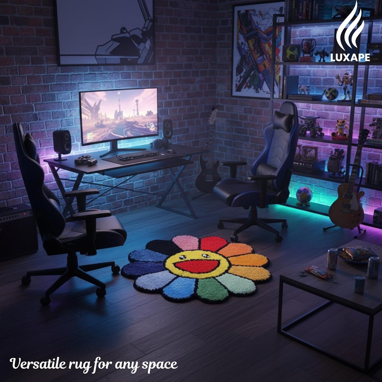 Murakami Rug – Handmade & – 28in (70cm) – Hypebeast Decor – Hypebeast Room –