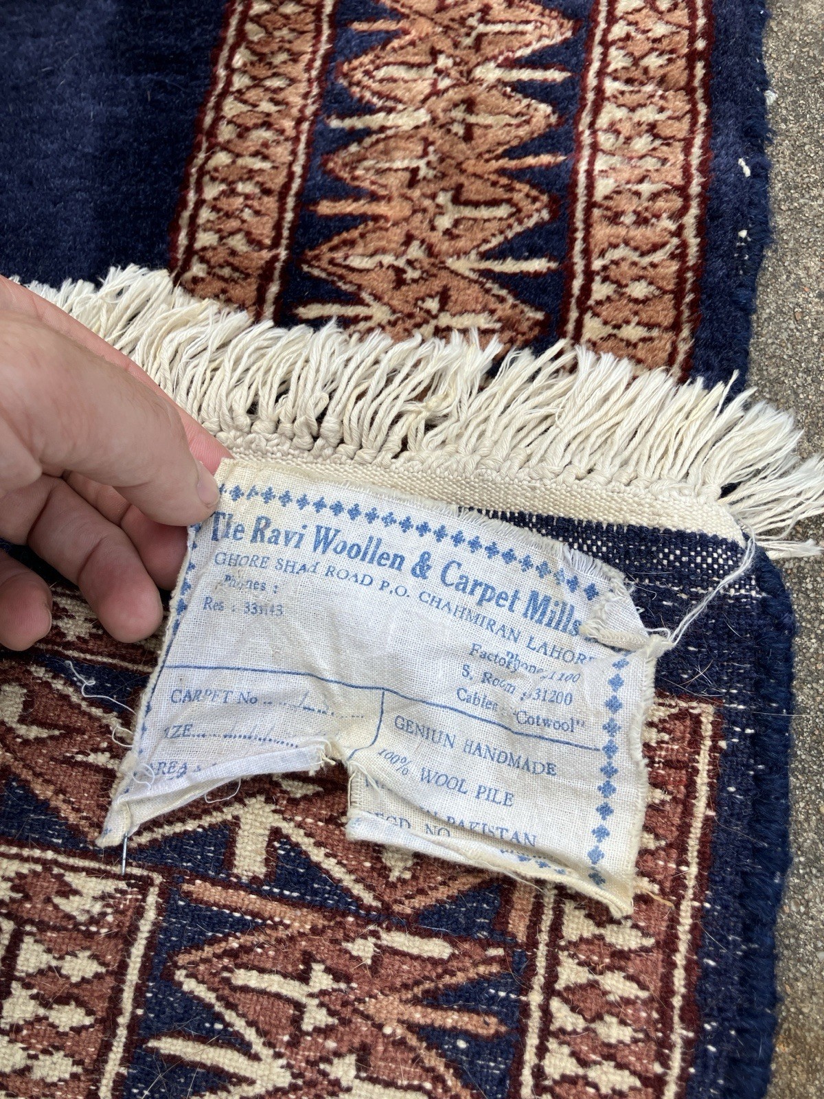 1970’s Bokhara Jaldar Rug Wool Tribal Hand-Knotted Oriental Carpet 37” X 61”