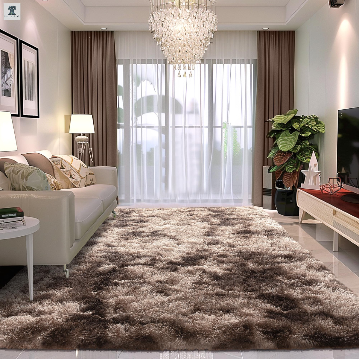 Awaytail 8X10 Shag Area Rug – Nursery Kids Girls Room Rug – Furry