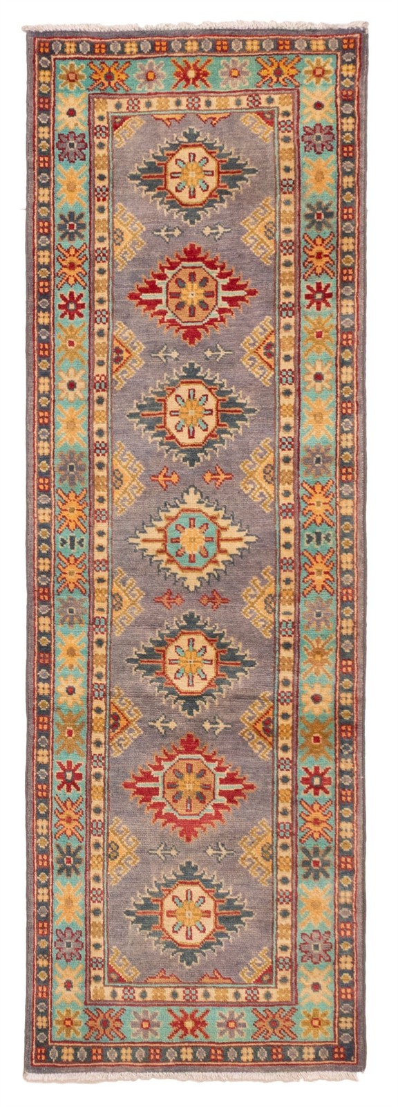 2’1″ x 6’3″ Vintage Hand-knotted Runner Rug Traditional Oriental Wool Carpet