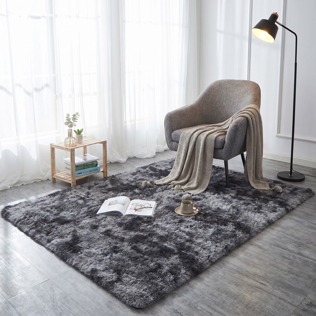 Shaggy Area Rugs Indoor Fluffy Rooms Floor Mat Bedside Hallway Entryway Door Mat