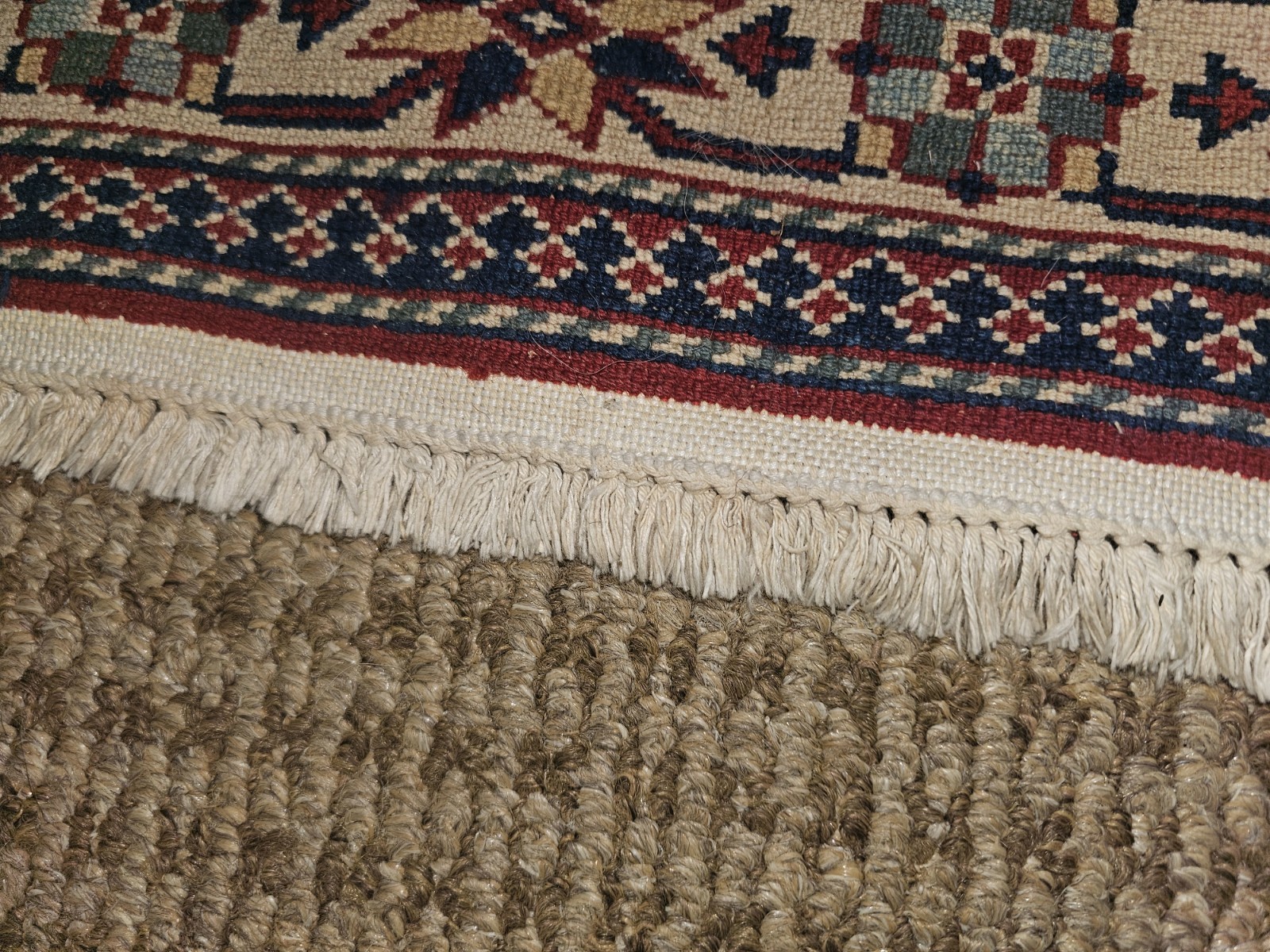 Vintage Oriental Hand-Knotted Area Rug 39″ x 64 1/2″ Wool Carpet
