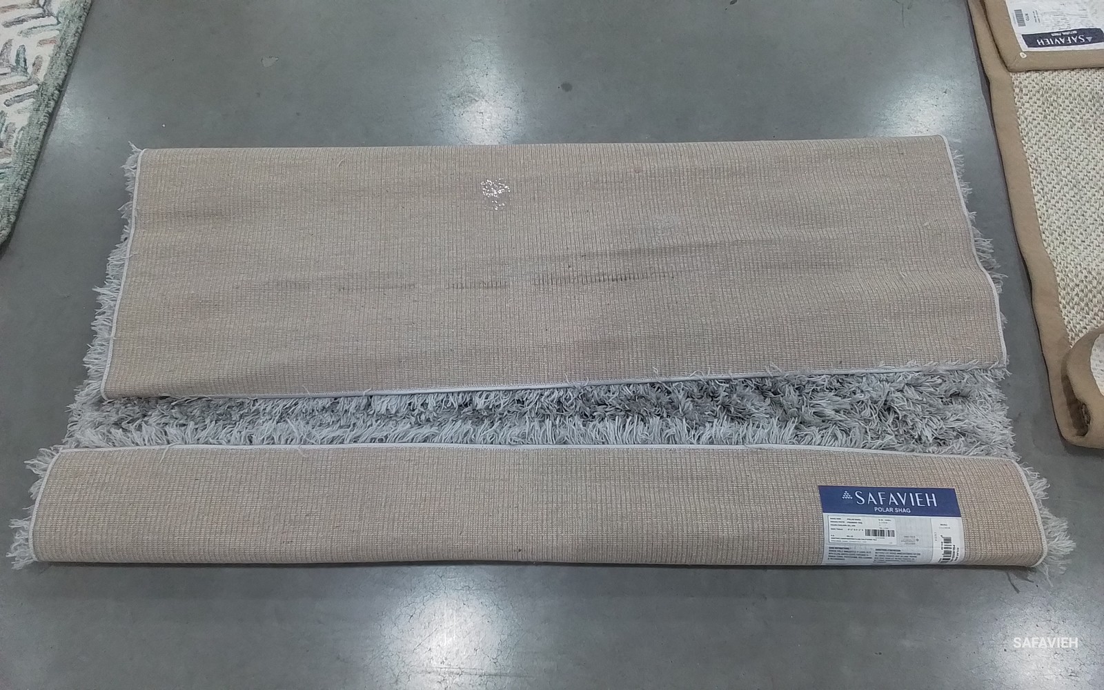 SILVER 5′-1″ x 5′-1″ Back Stain Rug, Reduced Price 1172804259 PSG800D-5SQ
