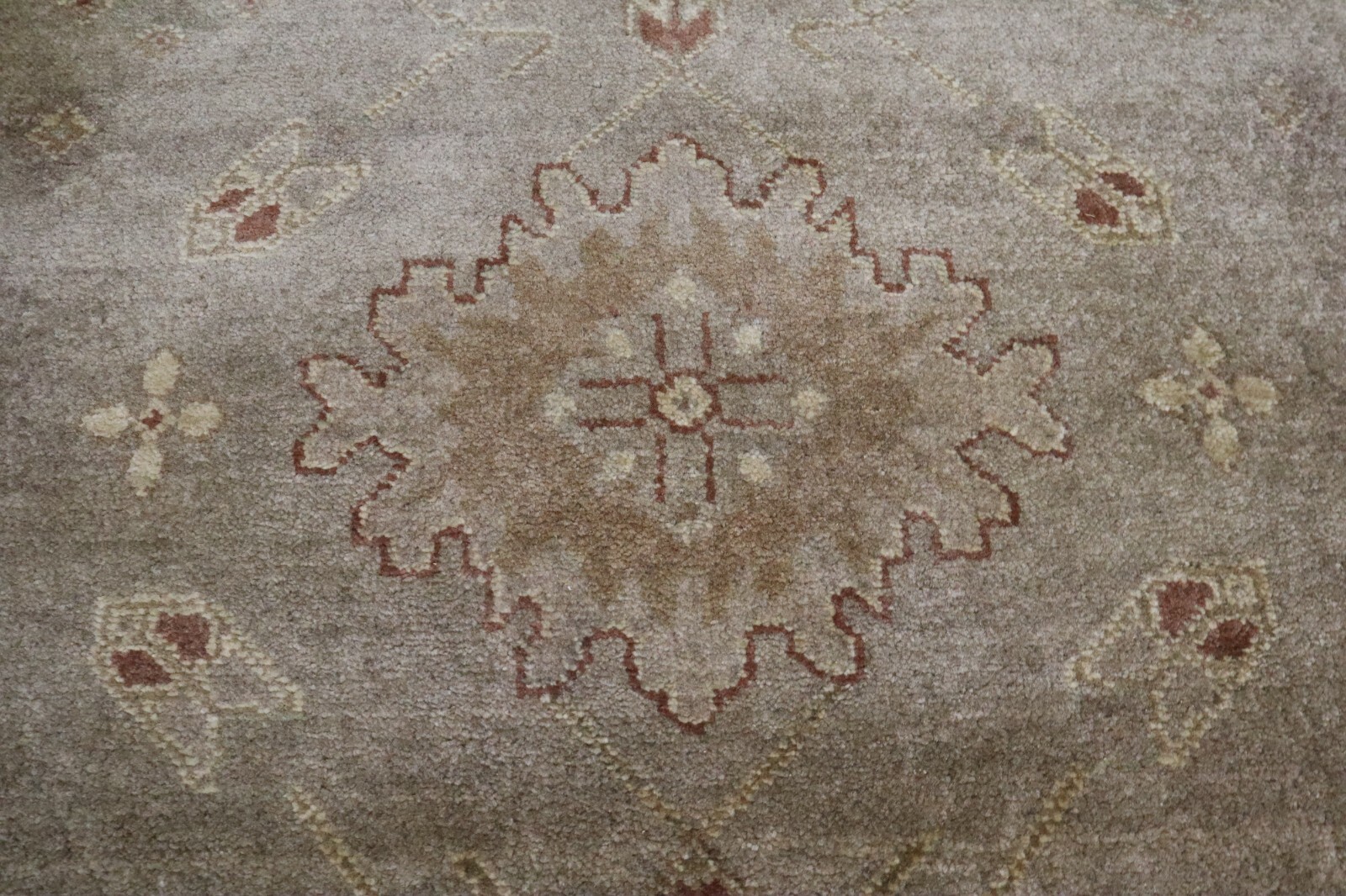 8’2″ x 8’2″ ft. Oushak Hand Knotted Round Rug, Wool Oriental Rugs, Round Carpet