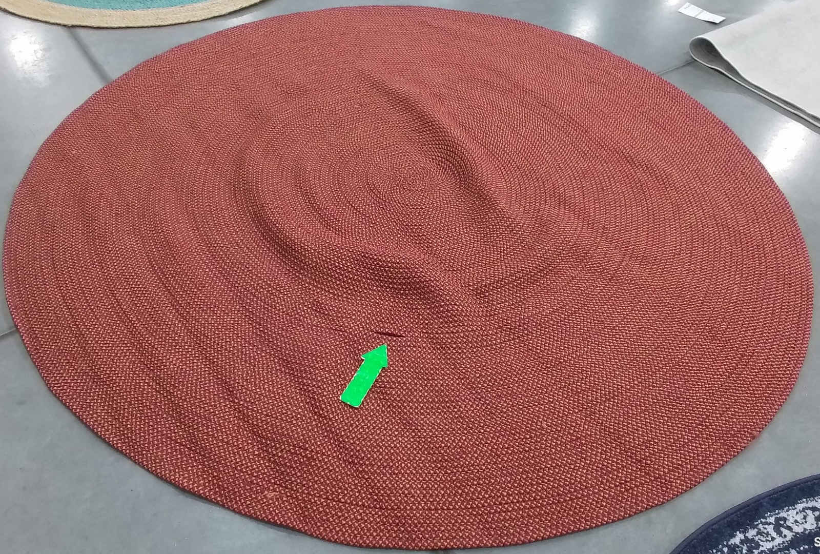 RUST 7′-0″ x 7′-0″ Broken Thread Rug, Reduced Price 1172807243 BRD403P-7R