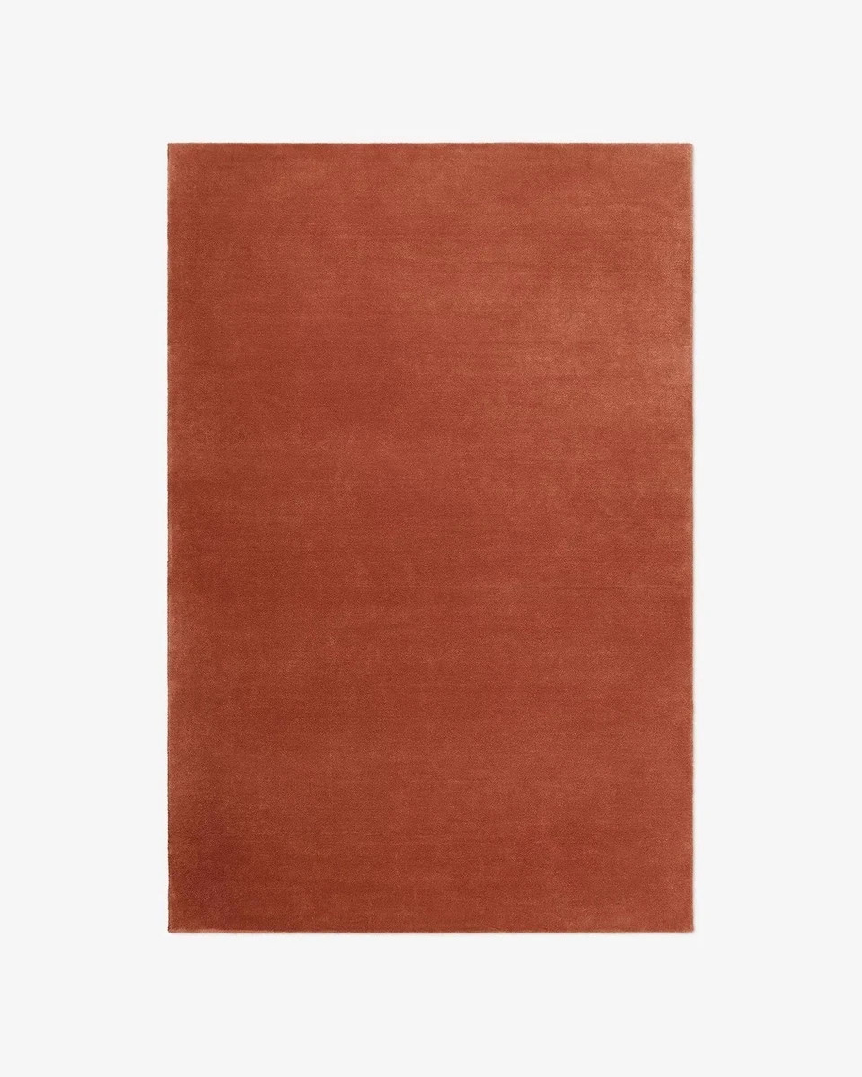 Hand-Tufted Wool Rug 9×12 ft- Nordic Knots Grand Orange Rug Handmade Area Rugs