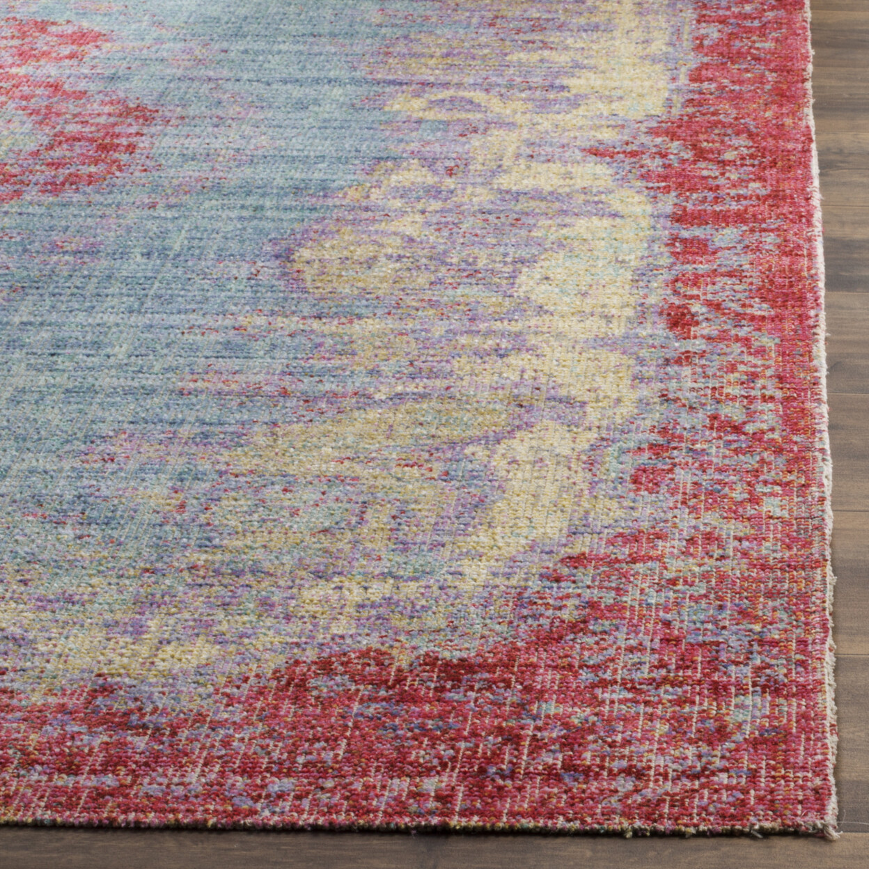 SAFAVIEH Windsor WDS305A Light Blue / Fuchsia Rug