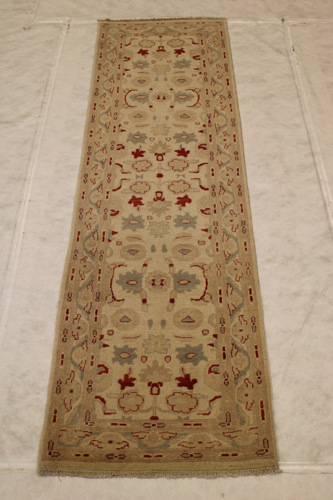 2’7″ x 9’9″ ft. Oushak Chobi Vegetable Dye Hand Knotted Traditional Wool Runner