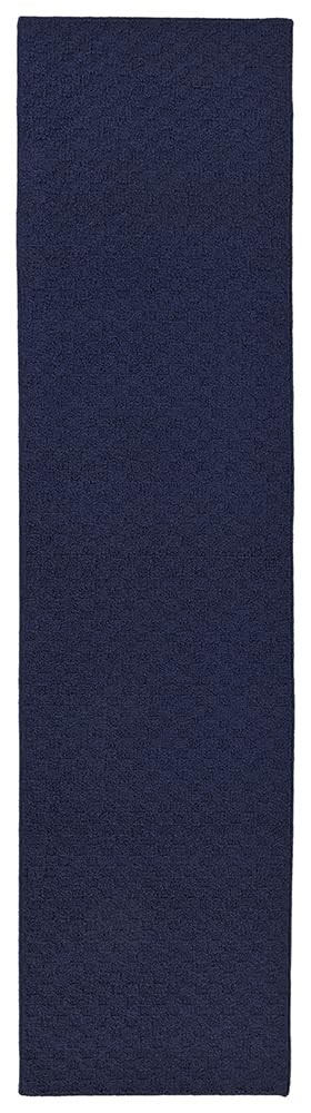 Garland Rug Town Square Navy Blue 2 X 12 Non Slip Area Rug For Living For