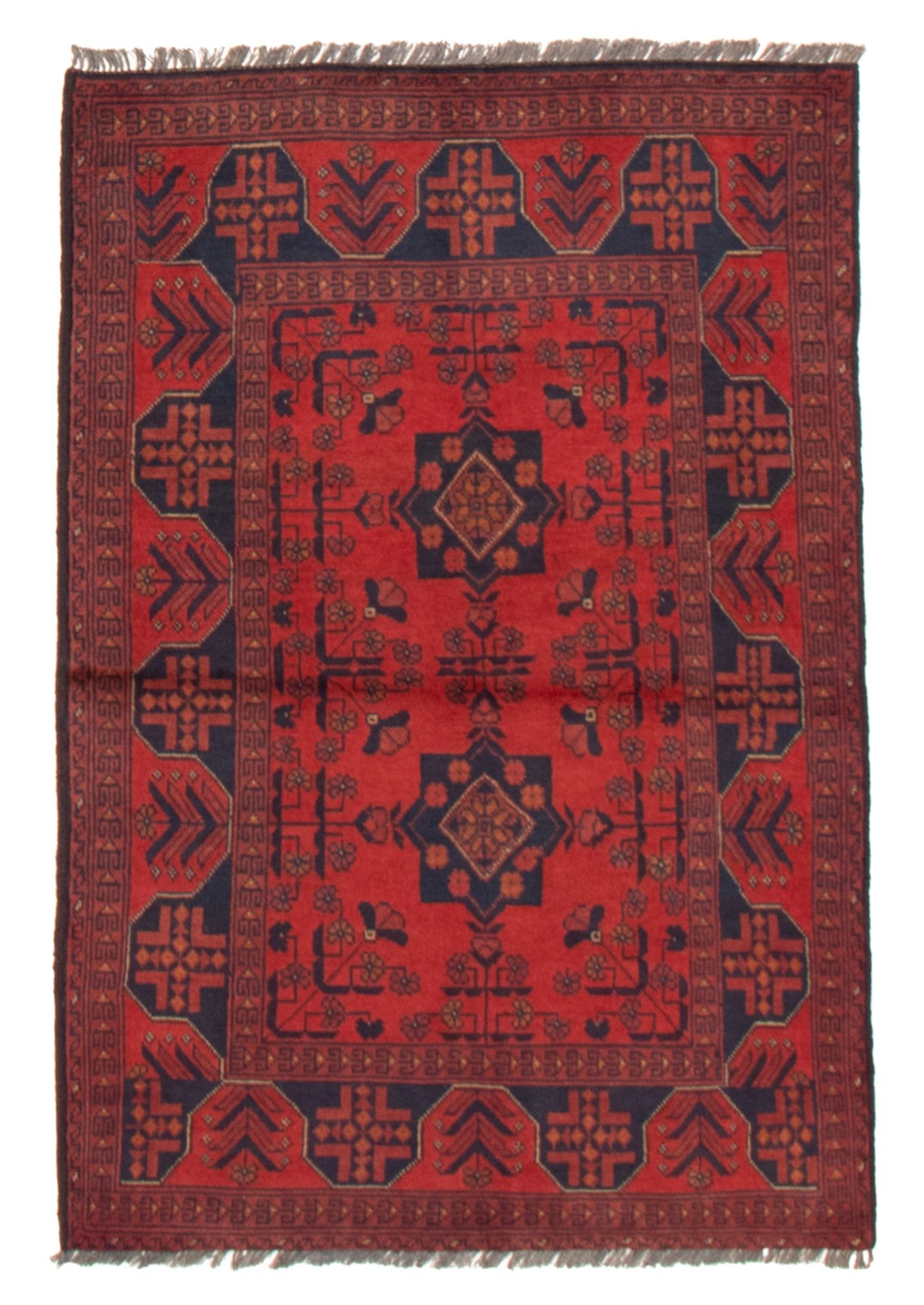 Traditional Hand-knotted Wool Oriental Carpet 3’5″ x 4’11” Area Rug