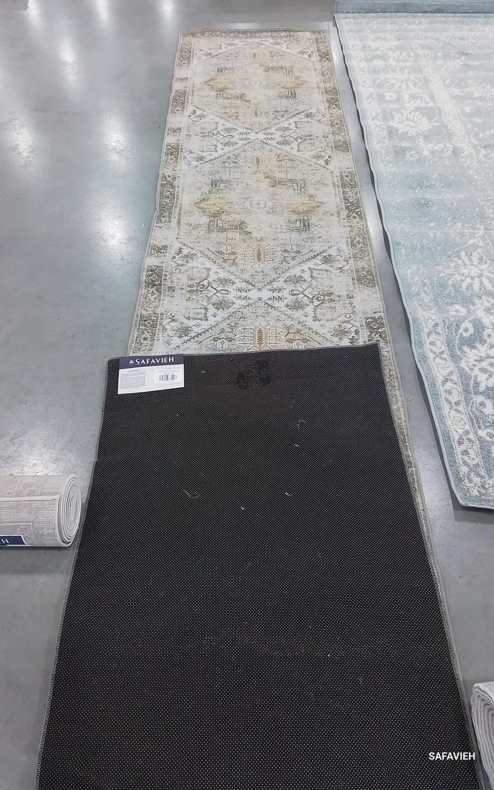 BEIGE GREY 2′-6″ x 22′-0″ Broken Thread Rug Reduced Price 1172786703 TSN102B-222