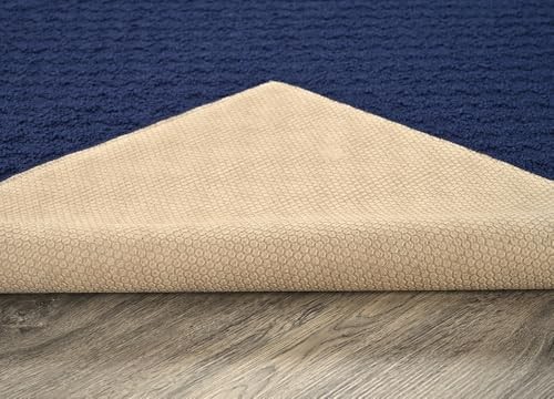 Garland Rug Town Square Navy Blue 2 X 12 Non Slip Area Rug For Living For