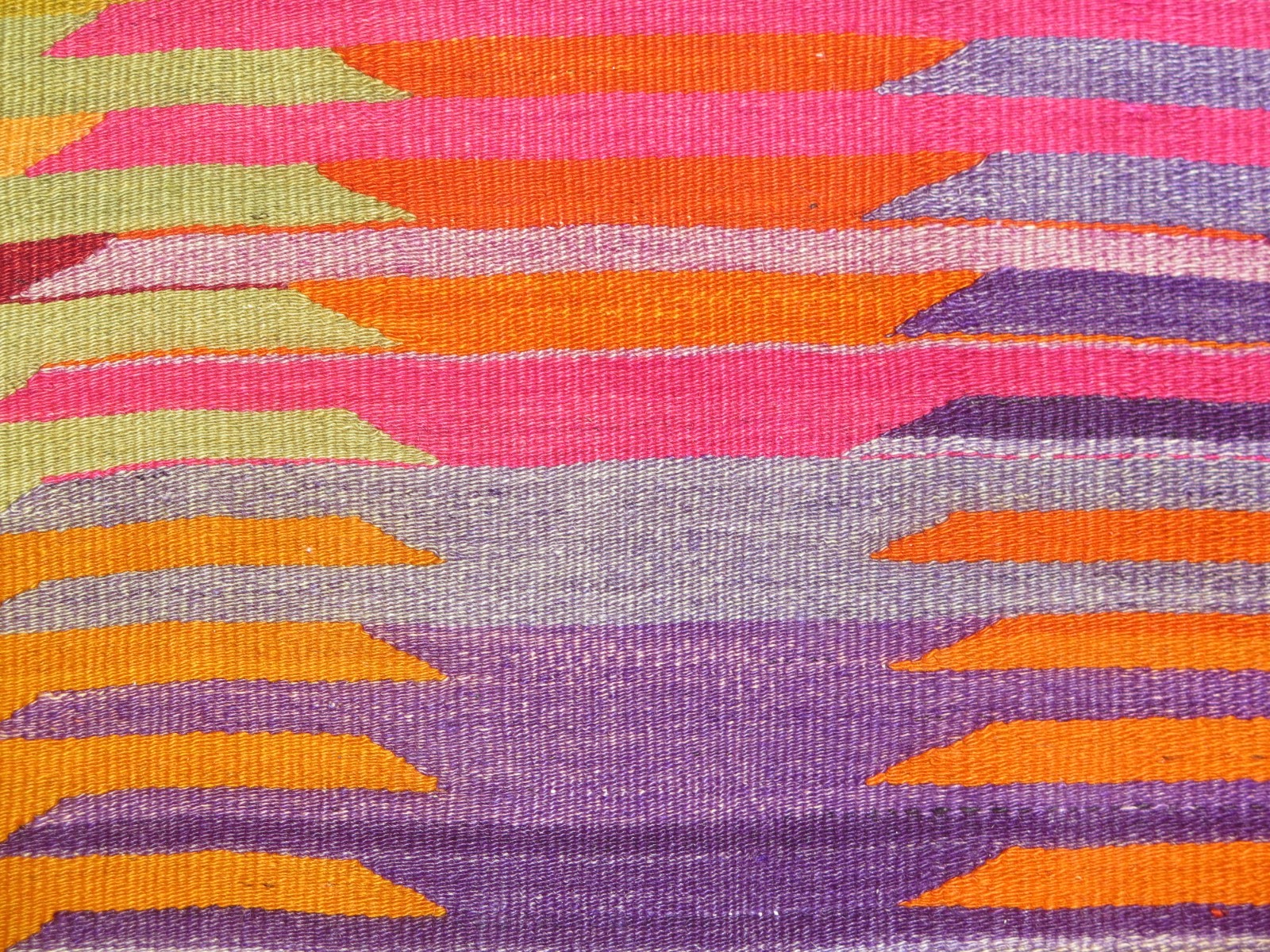 Area Rugs, Colorfull Boho Rug, Turkish Kilim Wool Rug, Bedroom Carpet 41″x46″