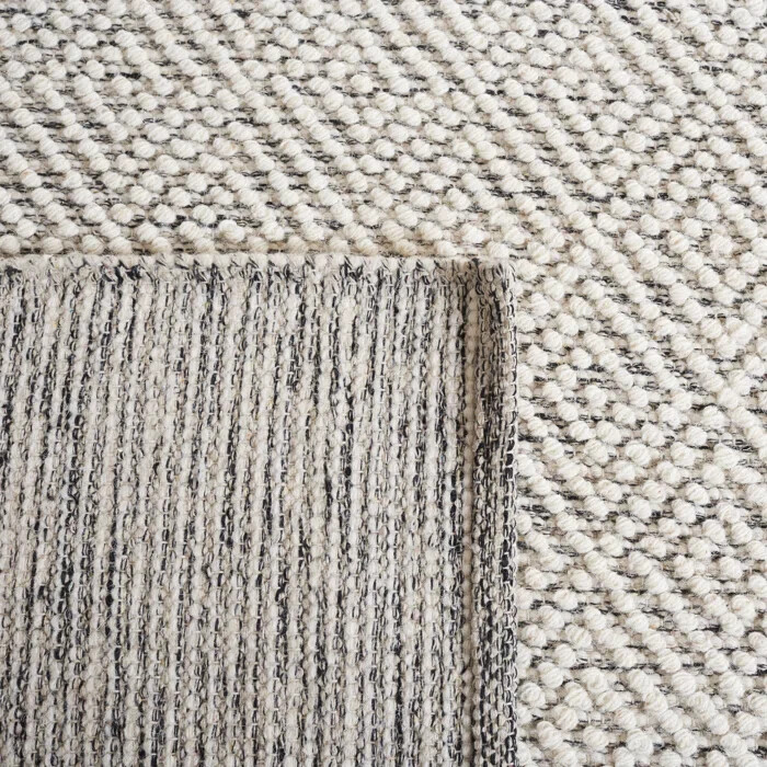 Handwoven Pebble Chunky Loop Indoor Wool Rug, Modern Minimalist Design…