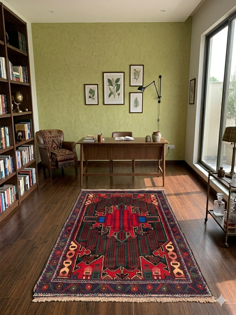 3×5 ft Afghan Traditional Rug Handwoven Rugs Geometric Rug Oriental Wool Rug