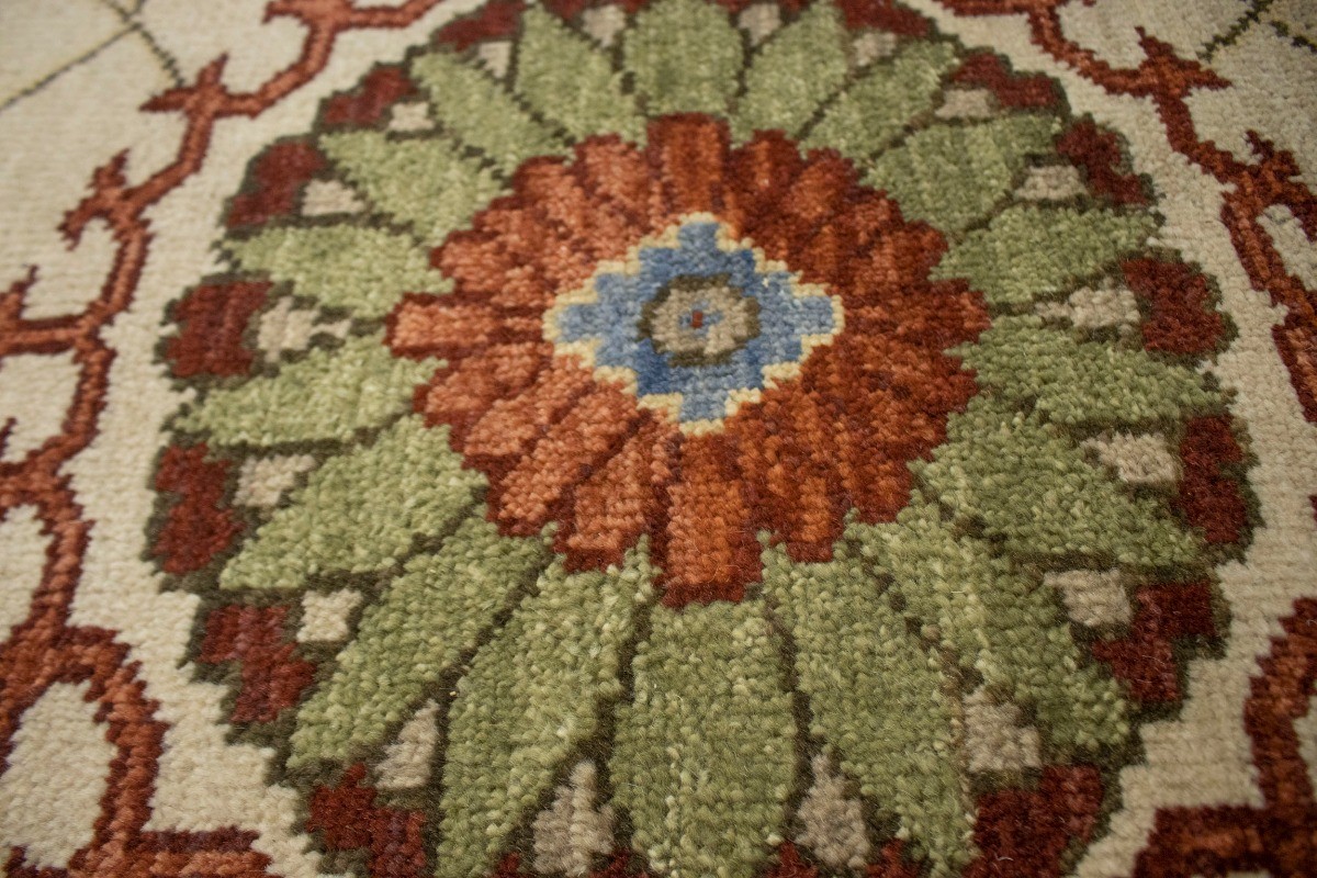 Handmade Floral Paisley Design Oriental Rug Transitional Decor Carpet 8X10 ft