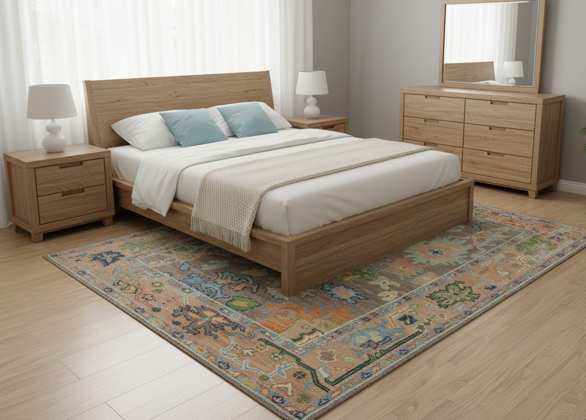 Oushak Hand Knotted 8×10, 9×12, Area Rug Carpet for Home, Bedroom, Living Room