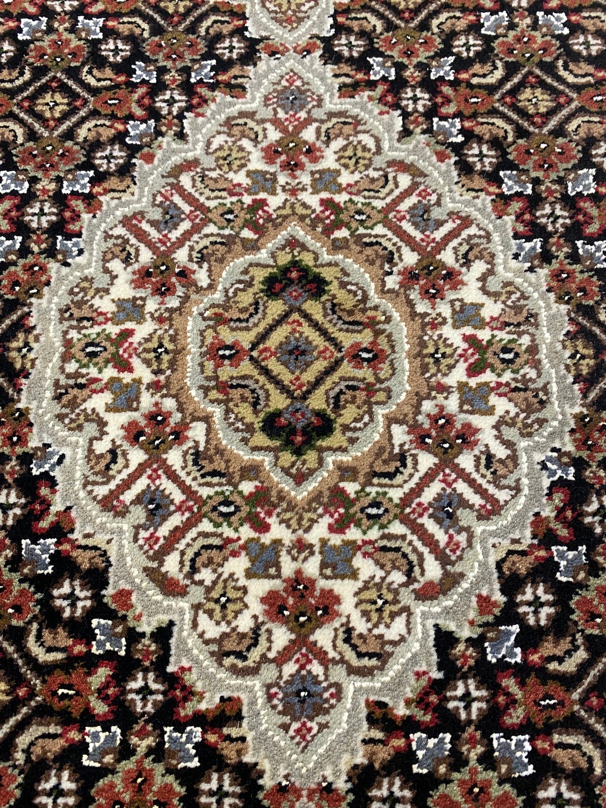 14 Feet Handmade Wool and Silk Mahii Runner #F-6960