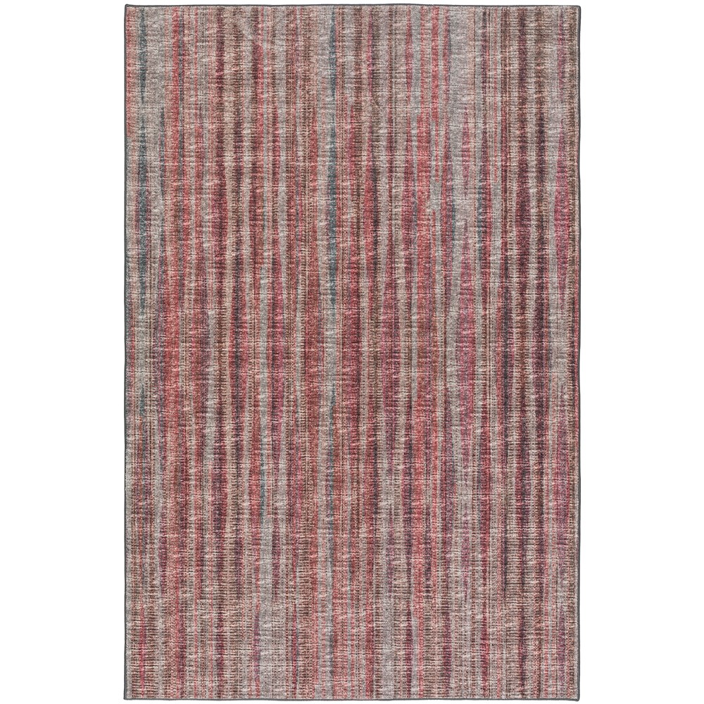 Dalyn Amador Area Rug Polyester AA1-Blush Modern Vertical Stripe Pink Carpet