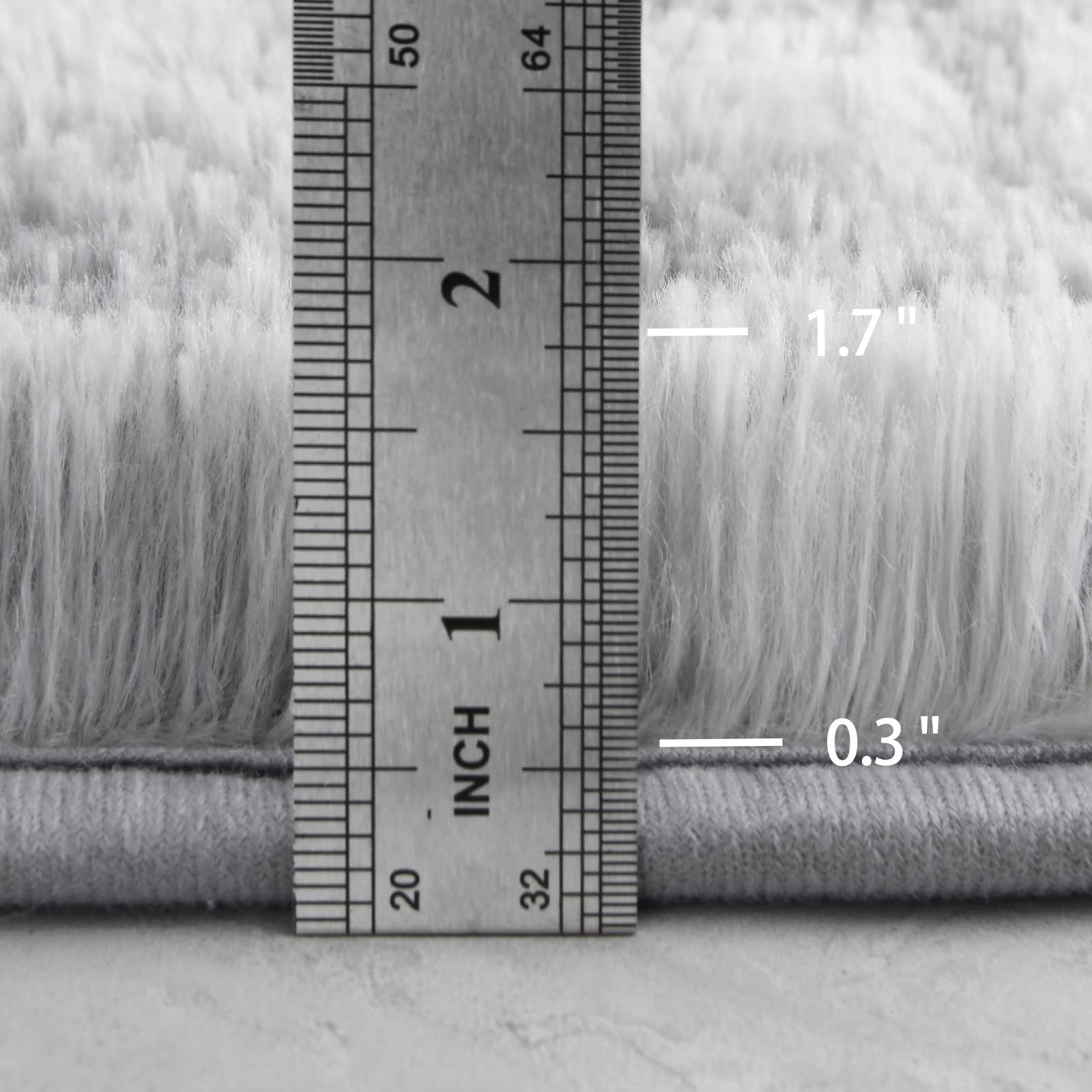 4×6 Large Washable Area Rugs for Living Room Tie-Dyed Light Grey