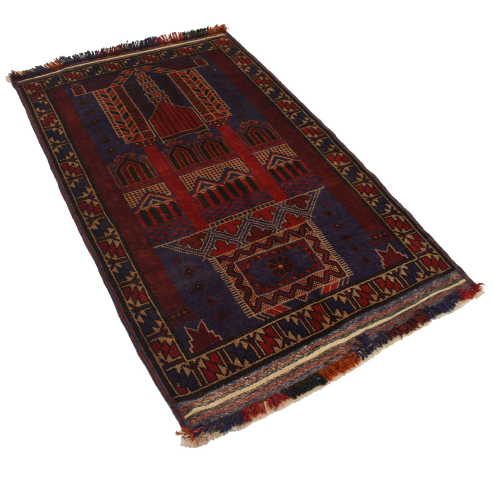 Handmade New Turkish Design Afghan herati Prayer Wool Rug 3’2 x 4’7 ft -r19562