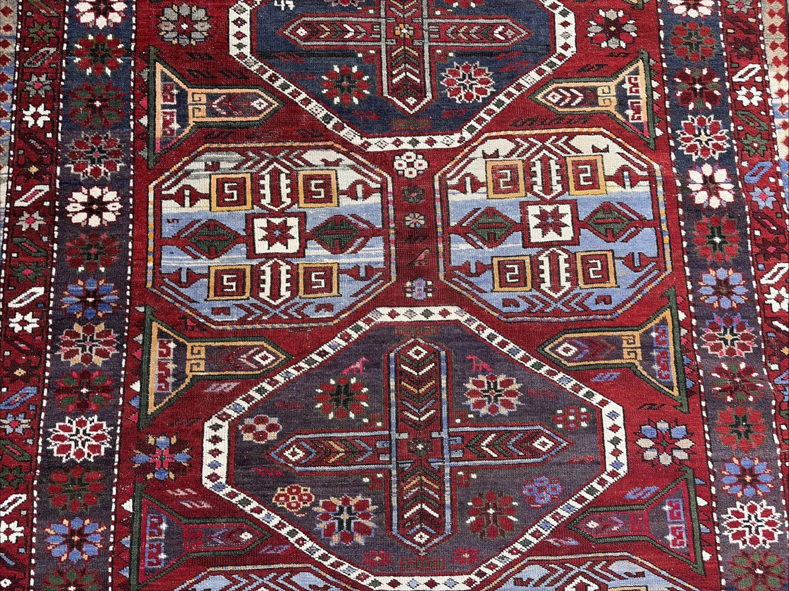 Auth: 19th C Antique Shirvan Caucasian Rug Mythical Art Wool Beauty 6×9