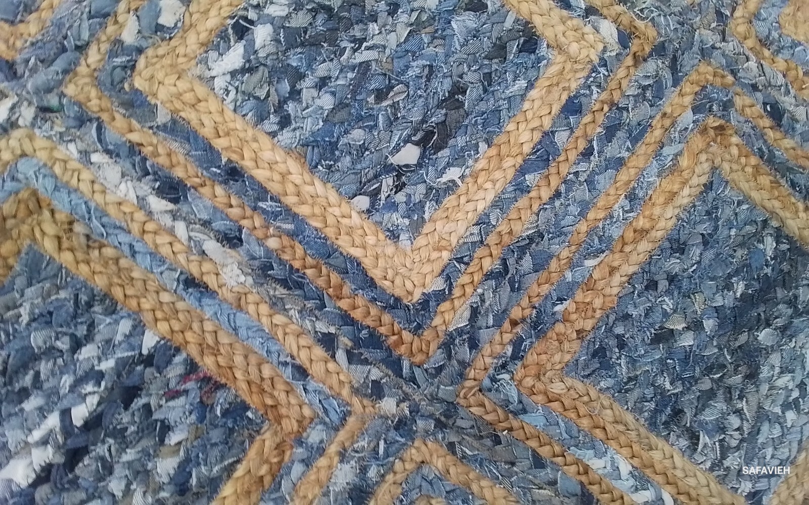 NATURAL BLUE 8′-0″ x 10′-0″ Broken Thread Rug Reduced Price 1172773405 CAP354A-8