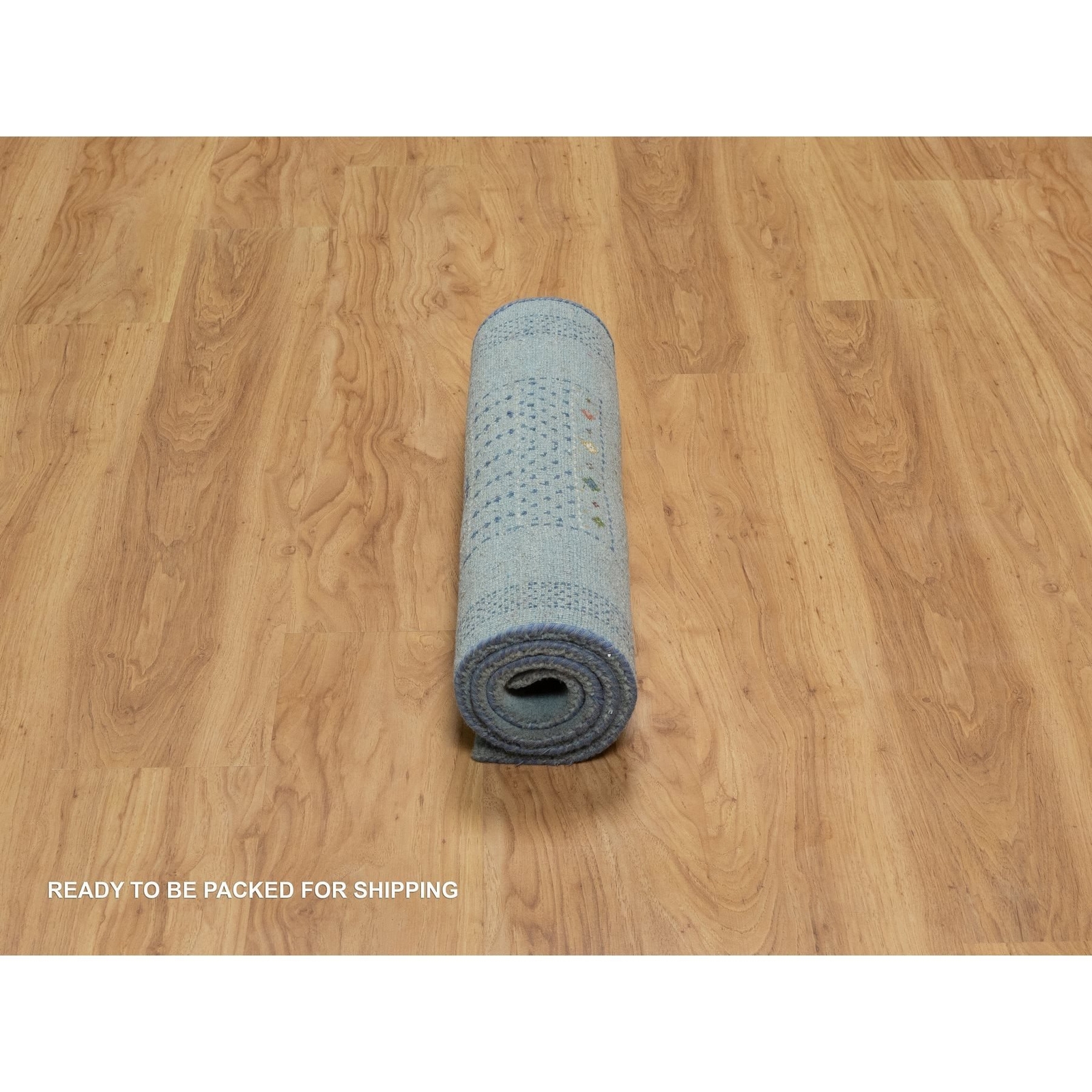 2’3″x4’5″ Blue Thick and Plush Lori Buft Wool Hand Knotted Oriental Rug R91319