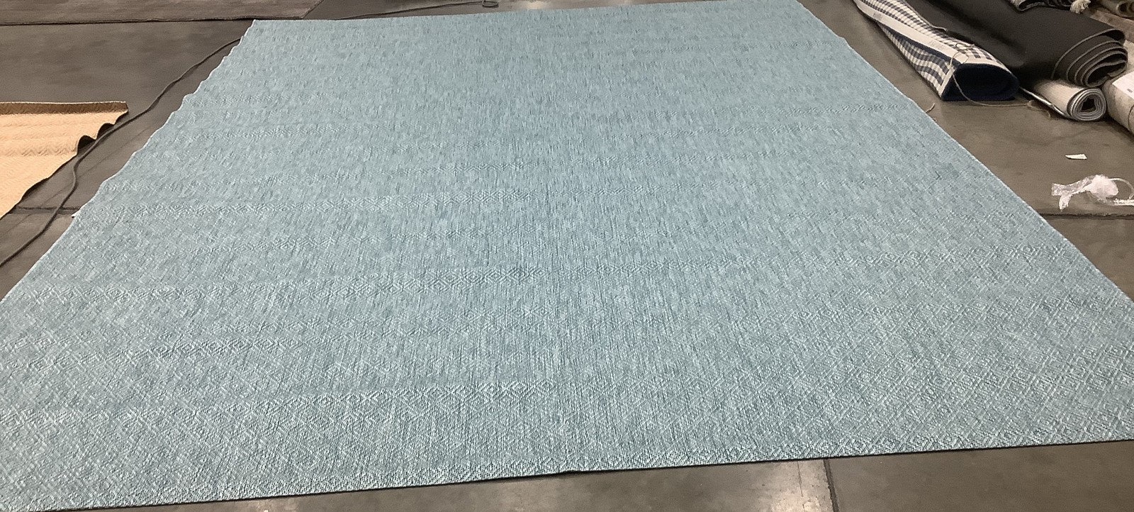 AQUA 9′-0″ x 12′-0″ Pressed Pile Rug, Reduced Price 1172685090 CY8520-37122-9