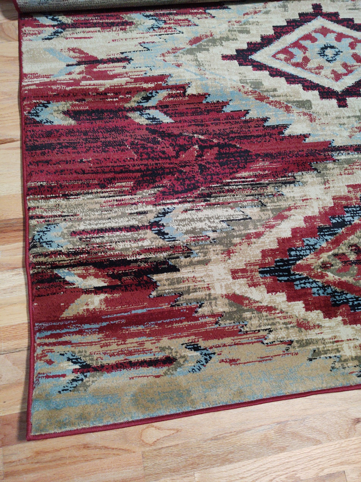 8×10 (7’10” x 9’10”) Southwestern Lodge Cabin Tribal Area Rug **FREE SHIPPING**