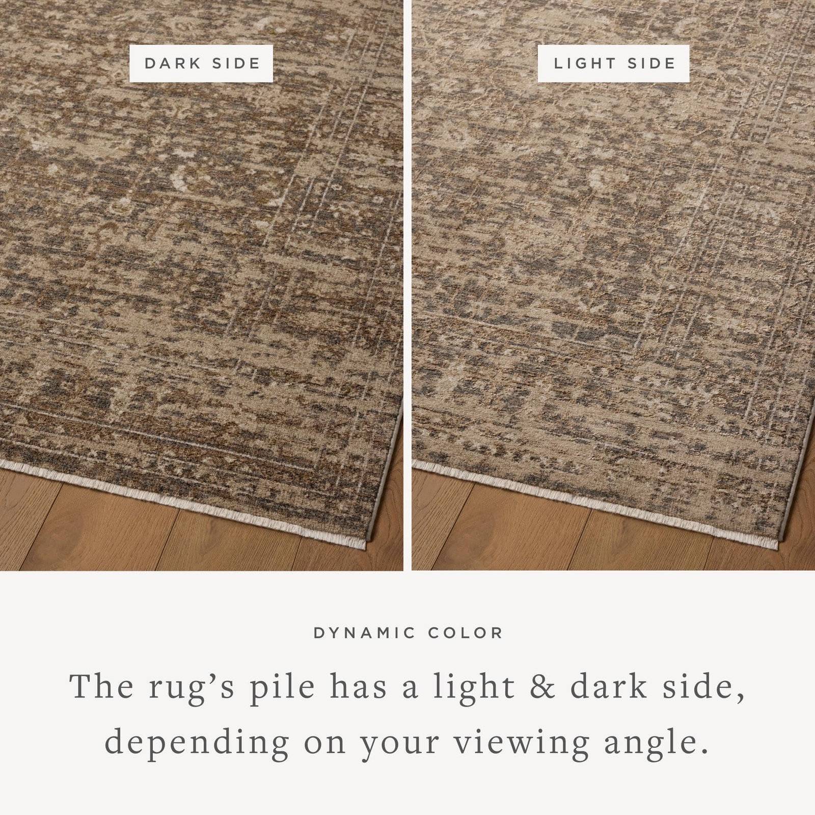 Loloi Haywood Collection Hyd-01 Granite/Natural 3-6 X 5-7 Accent Rug