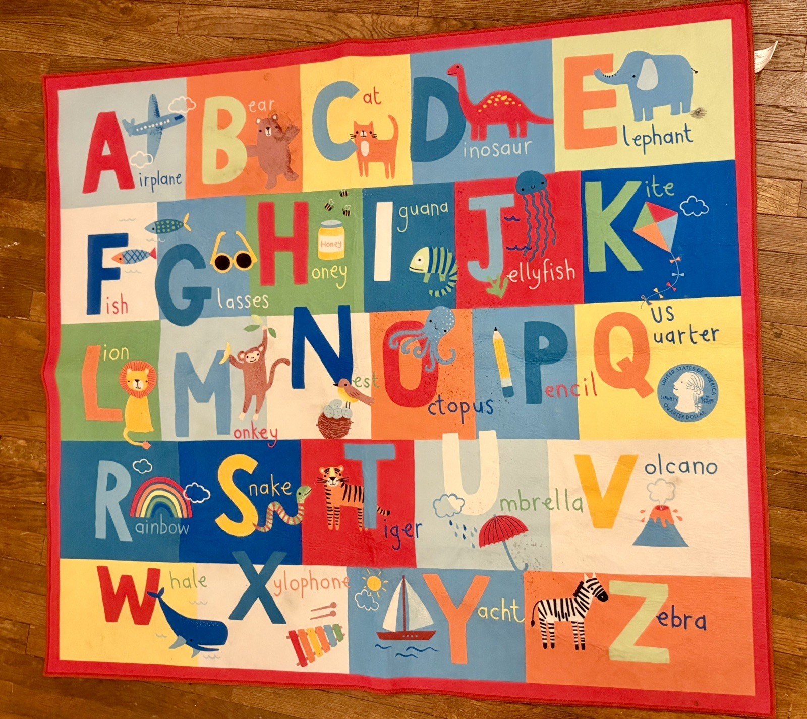 ABC’s Blocks Classroom or Nursery rug 45 x 51”